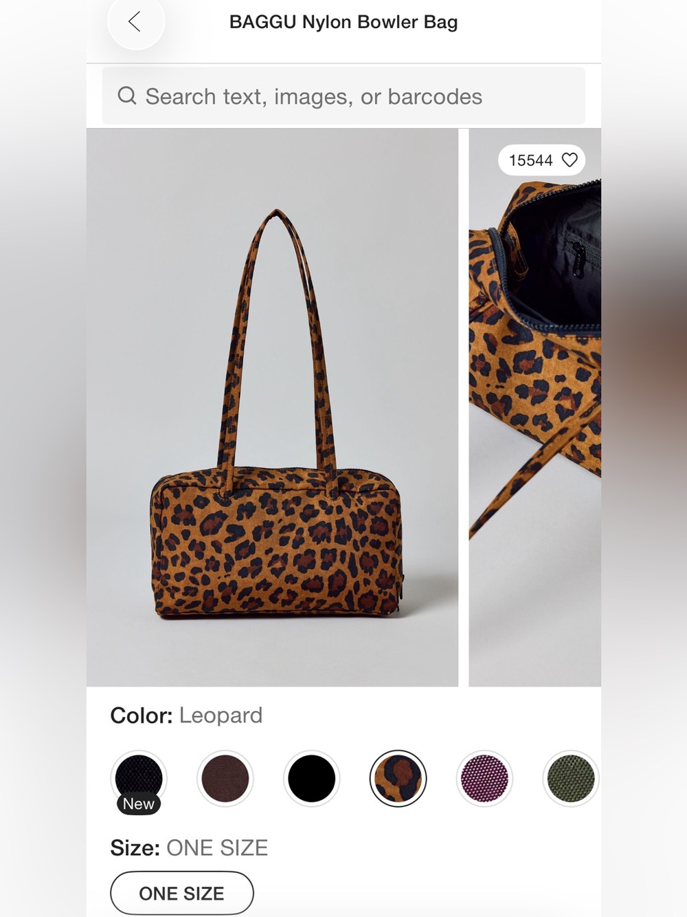 Baggu Nylon Bowler Cheetah